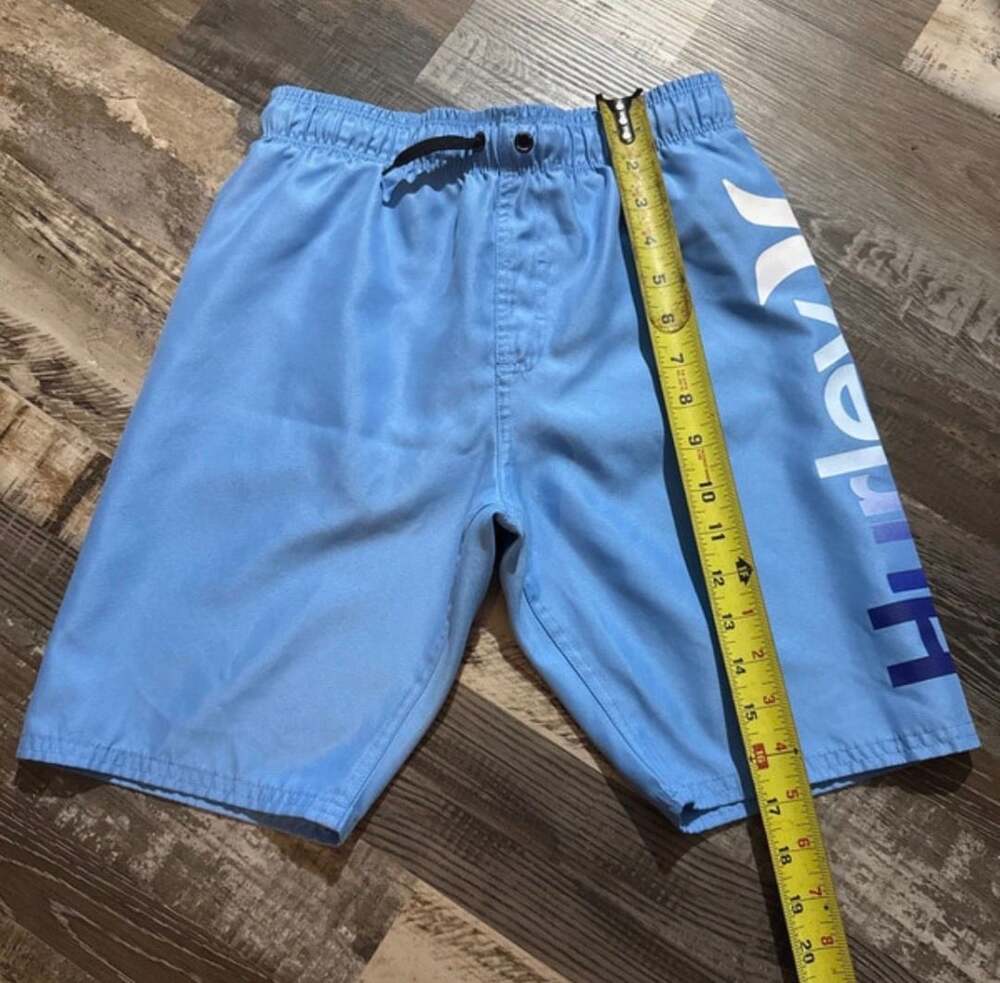 Hurley Board Shorts Boys  Size M Blue Swim Trunks